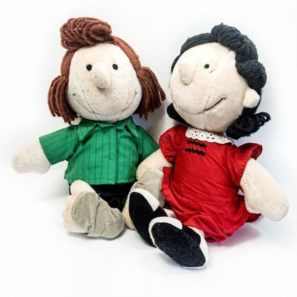 VTG Set Plush Peanuts Gang Lucy and Peppermint Patty 1980’s - Picture 13 of 13